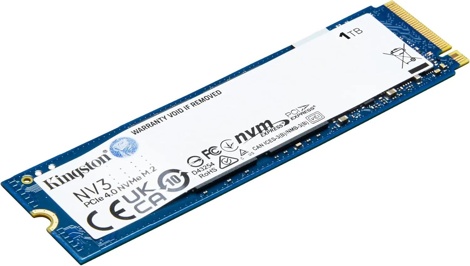 apresentação SSD Kingston NV3 1TB M.2 2280