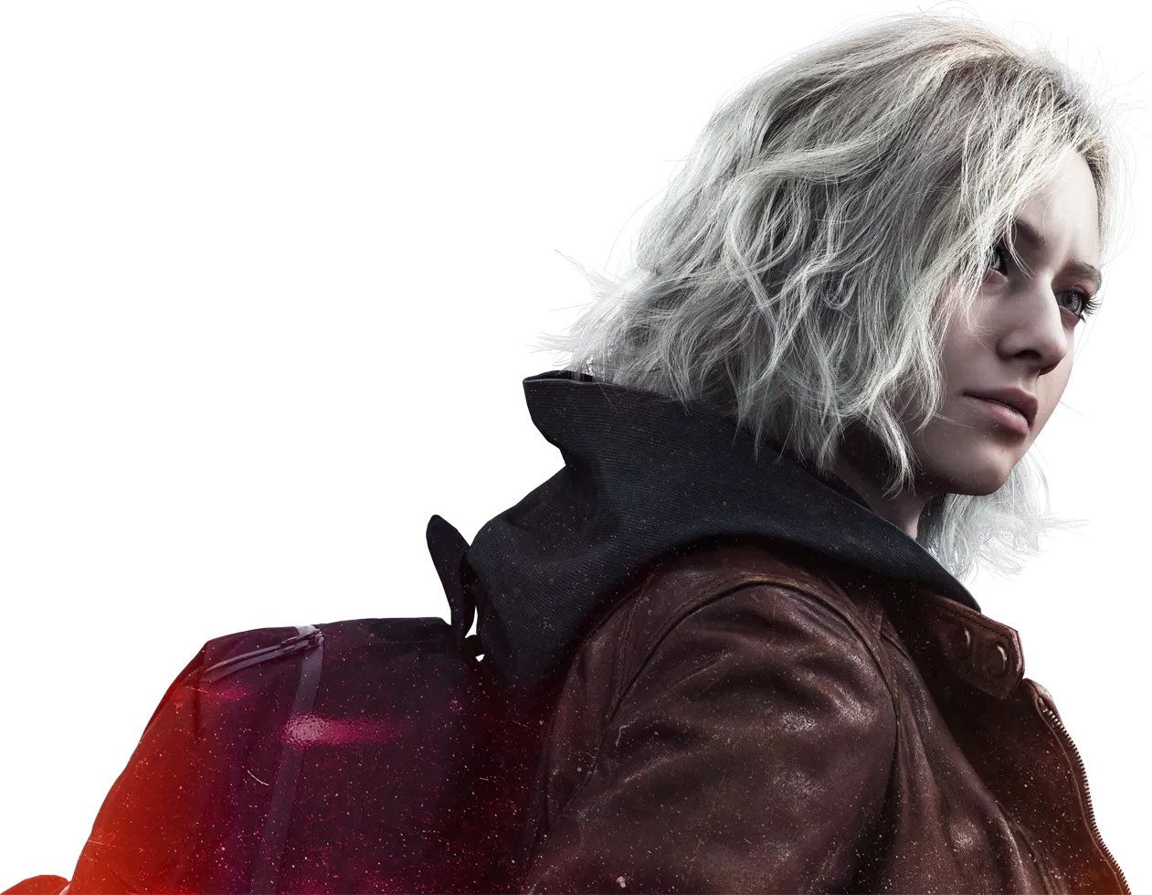 Close-up da personagem Grace Ashcroft em Resident Evil Requiem