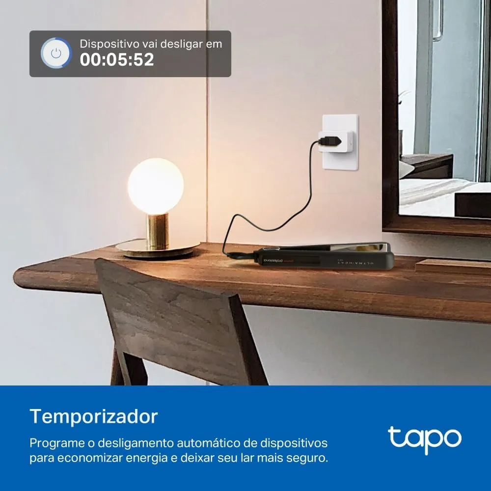 61cU-rLeESL._AC_SL1000 Tomada Inteligente Wi‑Fi TP‑Link Tapo P110